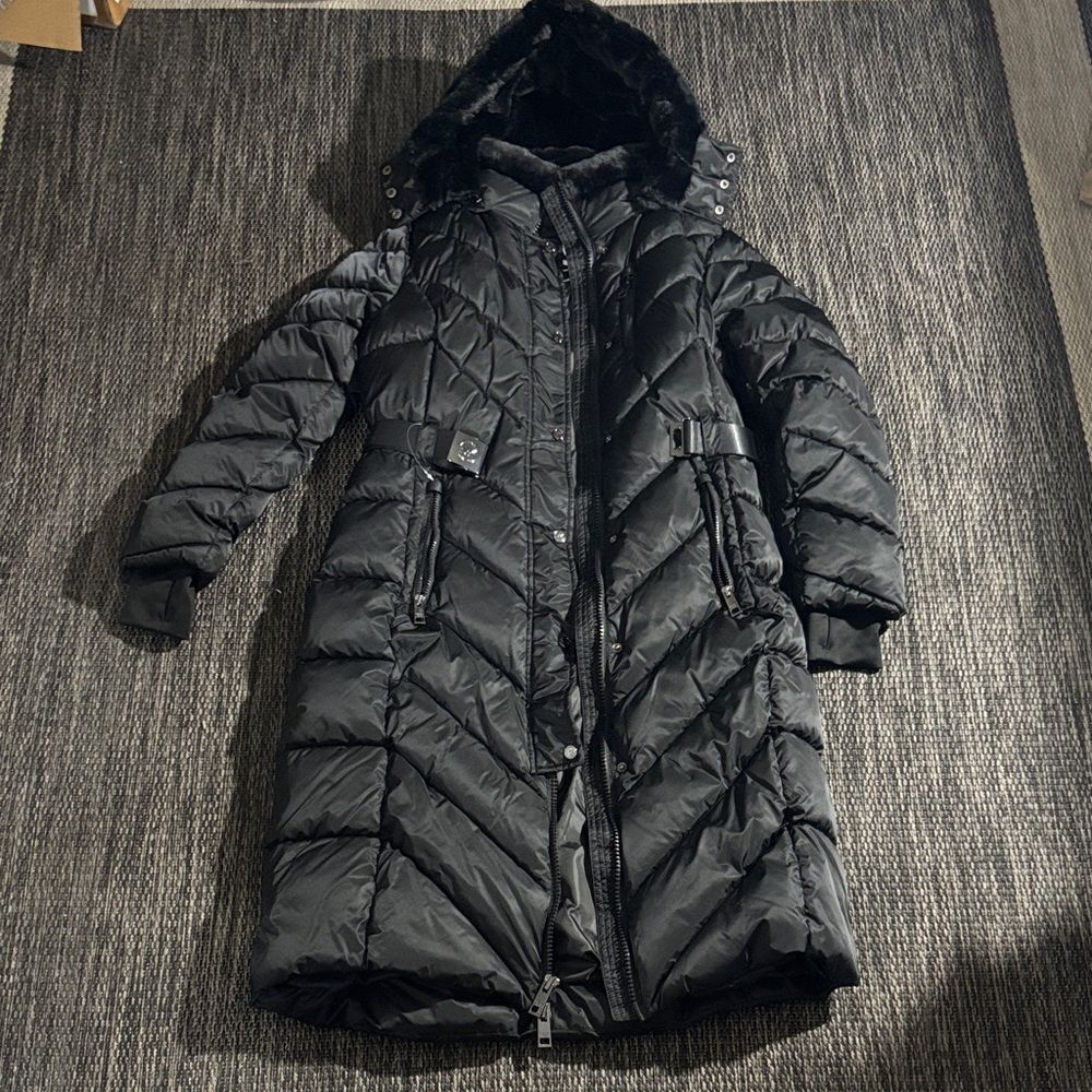 Michael Michael Kors Puffer Trench Coat Size Medium NEW